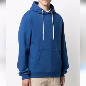 John Elliott Beach Hoodie‎ COTTON Blue Hood Sweatshirt Kangaroo Pocket Medium 2